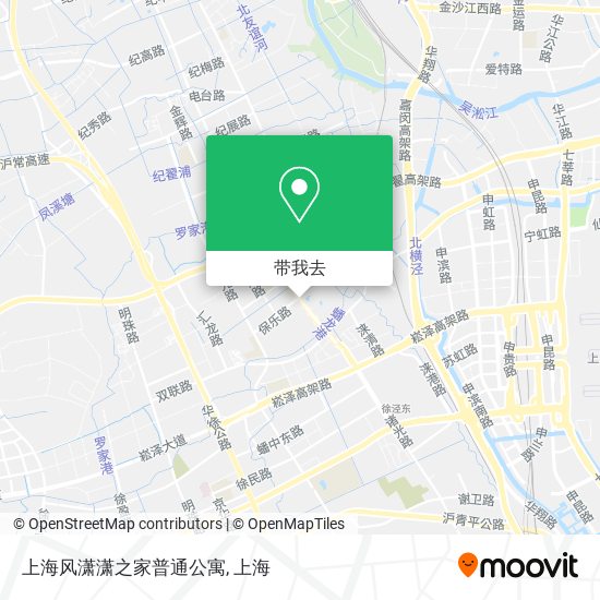 上海风潇潇之家普通公寓地图