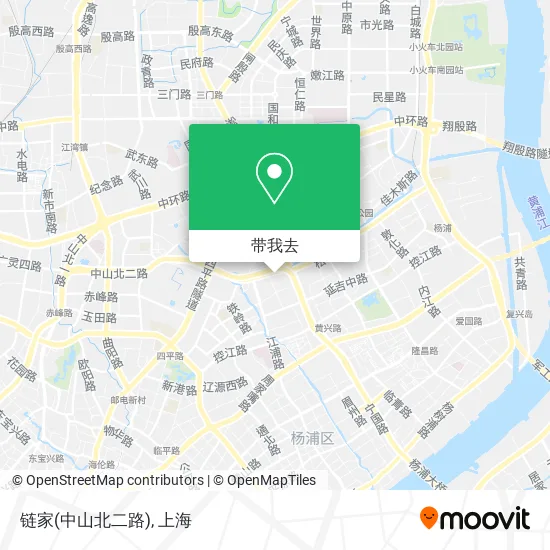 链家(中山北二路)地图