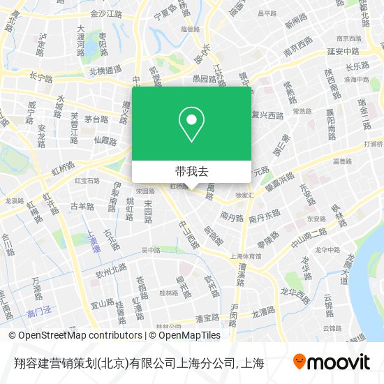 翔容建营销策划(北京)有限公司上海分公司地图