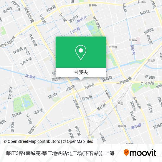 莘庄3路(莘城苑-莘庄地铁站北广场(下客站))地图