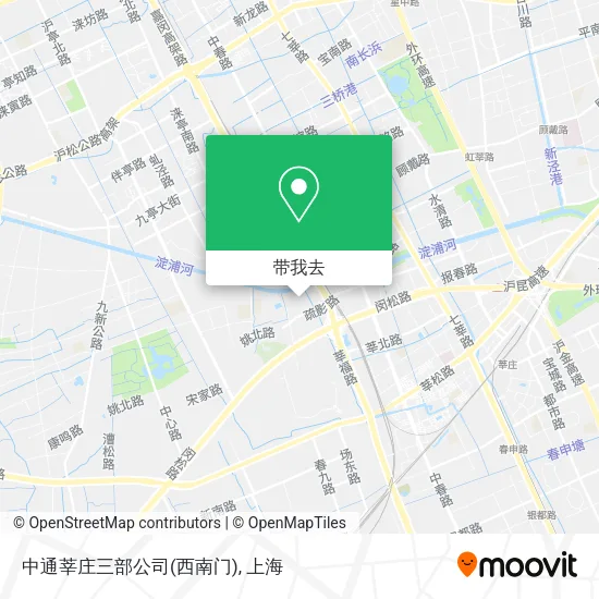 中通莘庄三部公司(西南门)地图