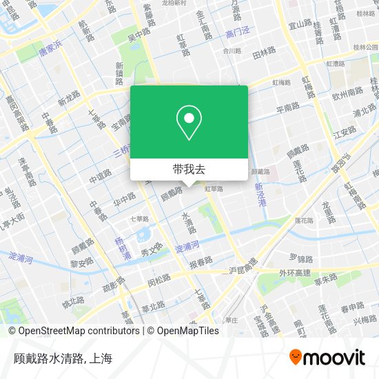 顾戴路水清路地图