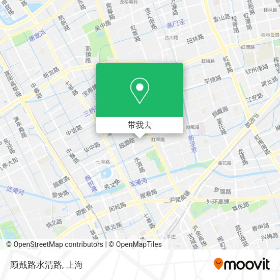 顾戴路水清路地图