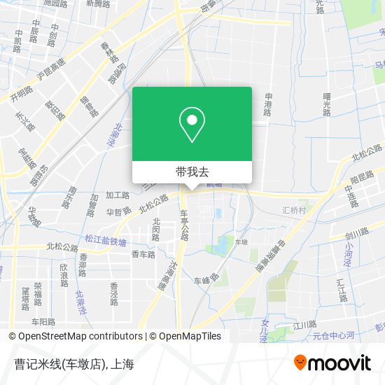 曹记米线(车墩店)地图