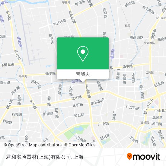 君和实验器材(上海)有限公司地图