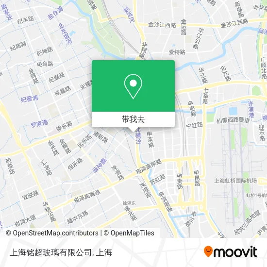 上海铭超玻璃有限公司地图