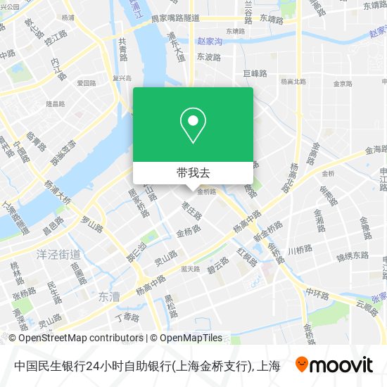 中国民生银行24小时自助银行(上海金桥支行)地图