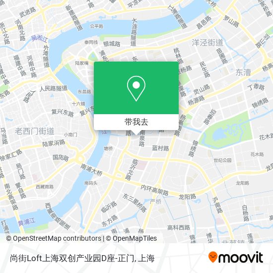 尚街Loft上海双创产业园D座-正门地图