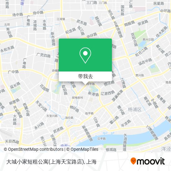 大城小家短租公寓(上海天宝路店)地图