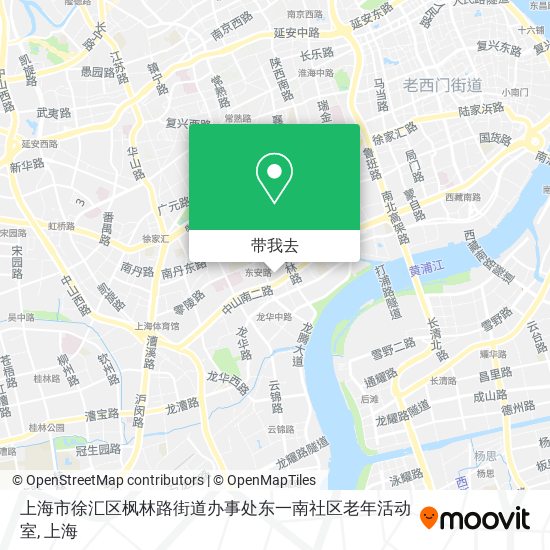 上海市徐汇区枫林路街道办事处东一南社区老年活动室地图