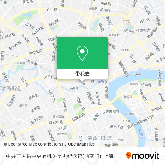中共三大后中央局机关历史纪念馆(西南门)地图