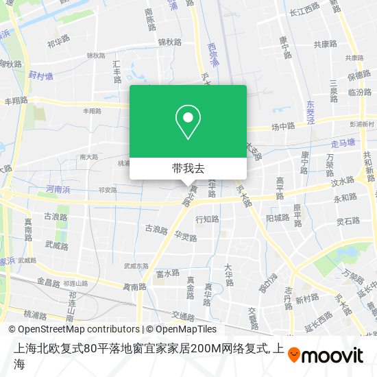 上海北欧复式80平落地窗宜家家居200M网络复式地图