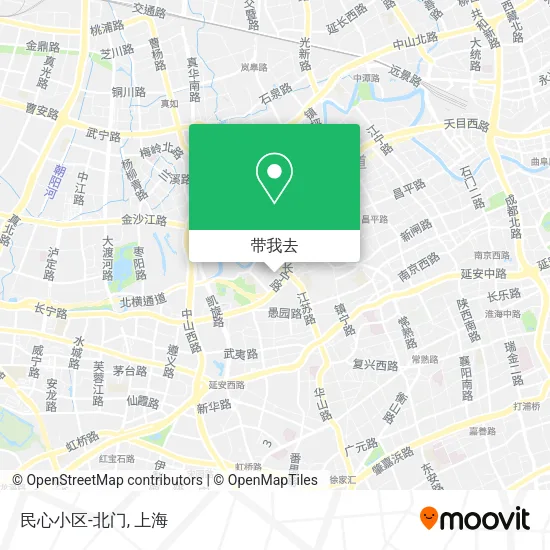 民心小区-北门地图