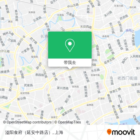 溢阳食府（延安中路店）地图