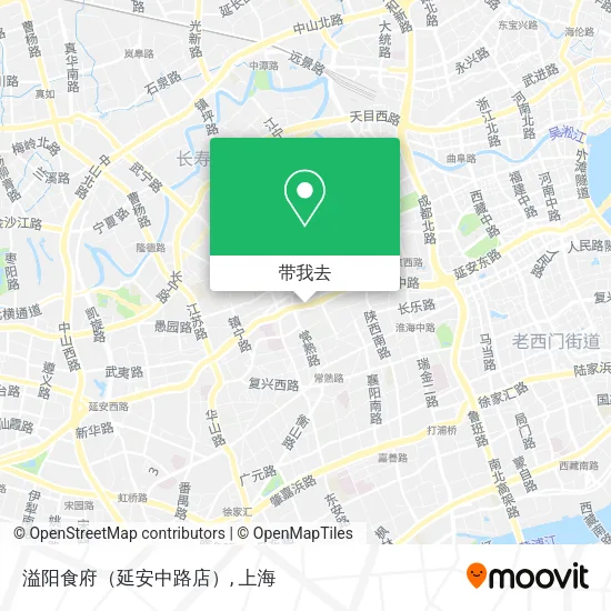 溢阳食府（延安中路店）地图