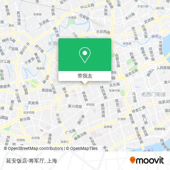 延安饭店-将军厅地图
