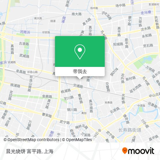 晨光烧饼 富平路地图