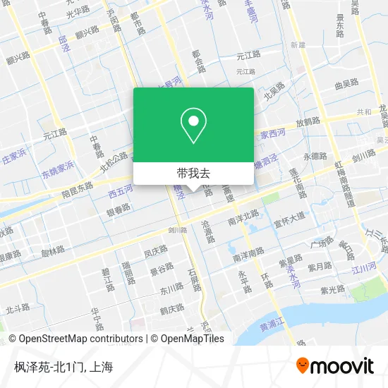 枫泽苑-北1门地图