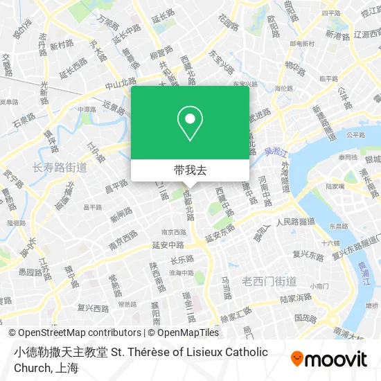 小德勒撒天主教堂 St. Thérèse of Lisieux Catholic Church地图
