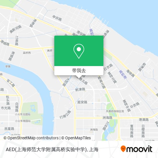 AED(上海师范大学附属高桥实验中学)地图