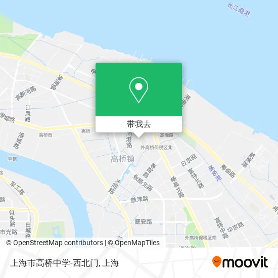 上海市高桥中学-西北门地图