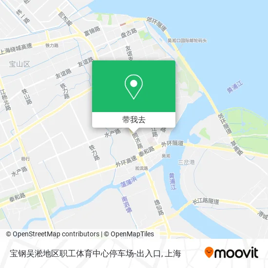 宝钢吴淞地区职工体育中心停车场-出入口地图