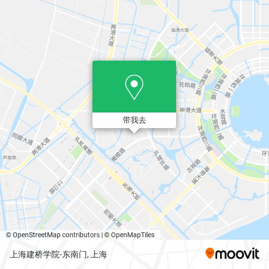 上海建桥学院-东南门地图