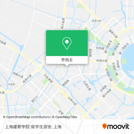 上海建桥学院-留学生宿舍地图