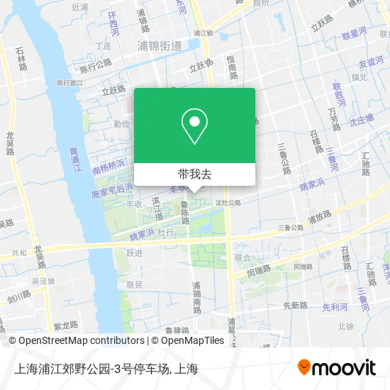 上海浦江郊野公园-3号停车场地图