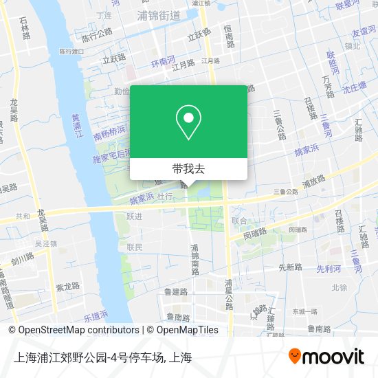 上海浦江郊野公园-4号停车场地图