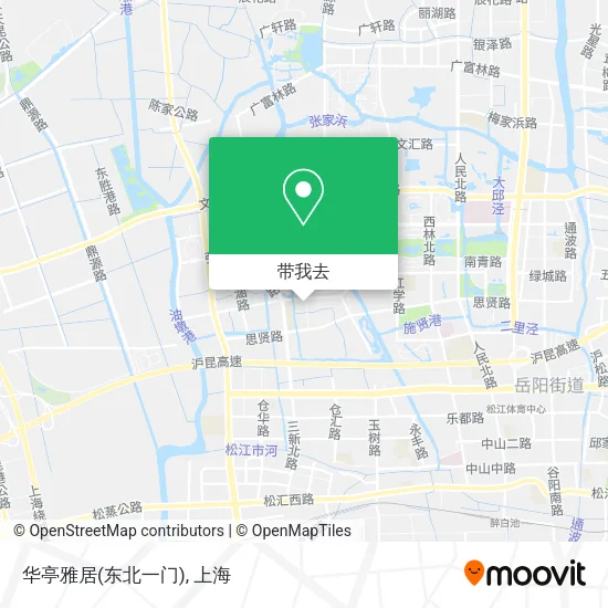 华亭雅居(东北一门)地图