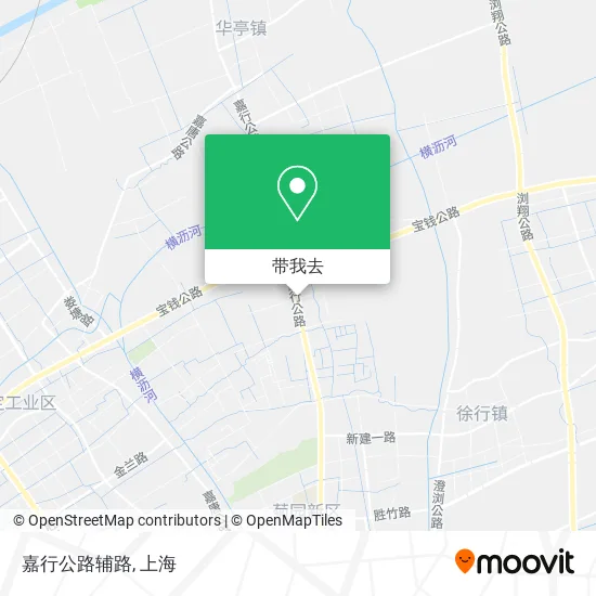 嘉行公路辅路地图