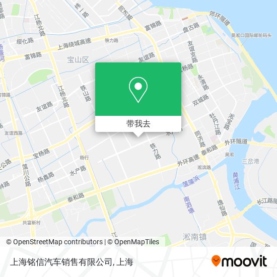 上海铭信汽车销售有限公司地图