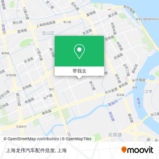 上海龙伟汽车配件批发地图