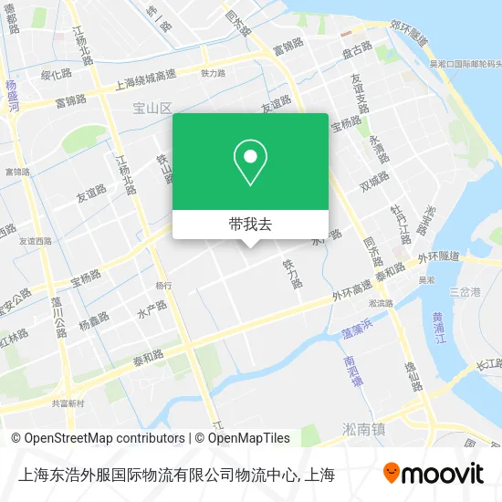 上海东浩外服国际物流有限公司物流中心地图