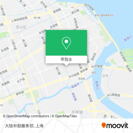 大陆补胎服务部地图