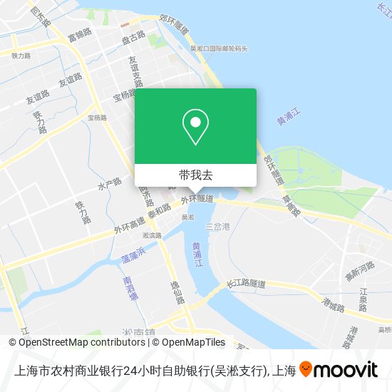 上海市农村商业银行24小时自助银行(吴淞支行)地图