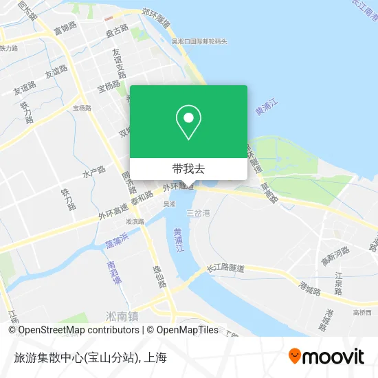 旅游集散中心(宝山分站)地图