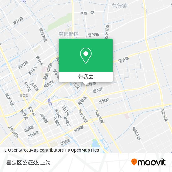 嘉定区公证处地图
