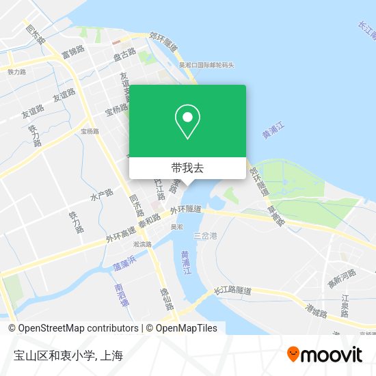 宝山区和衷小学地图