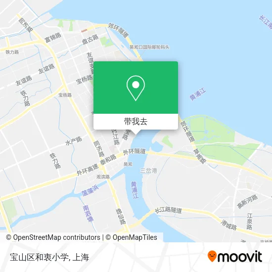 宝山区和衷小学地图