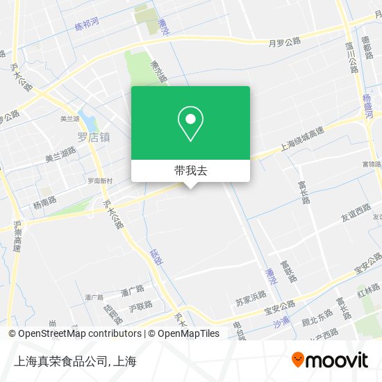 上海真荣食品公司地图