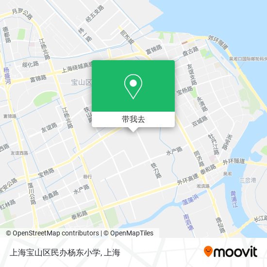 上海宝山区民办杨东小学地图