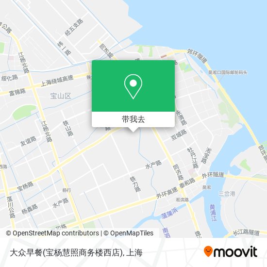 大众早餐(宝杨慧照商务楼西店)地图