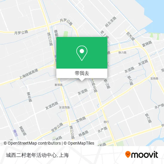 城西二村老年活动中心地图