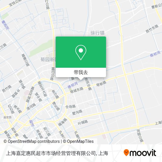 上海嘉定惠民超市市场经营管理有限公司地图