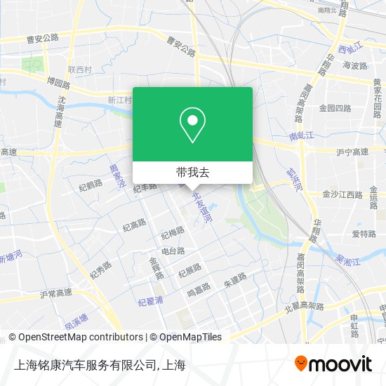 上海铭康汽车服务有限公司地图