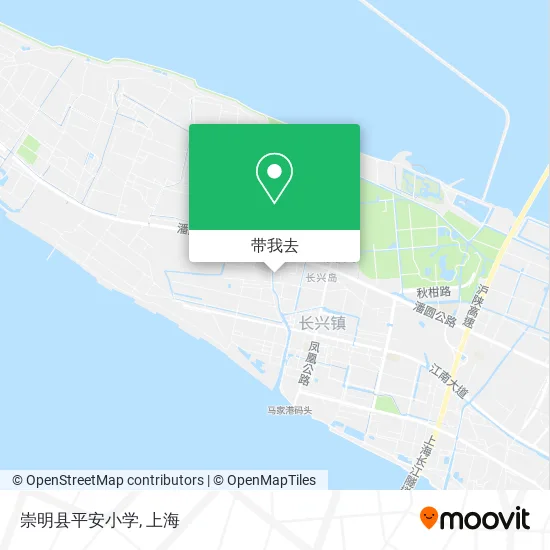 崇明县平安小学地图