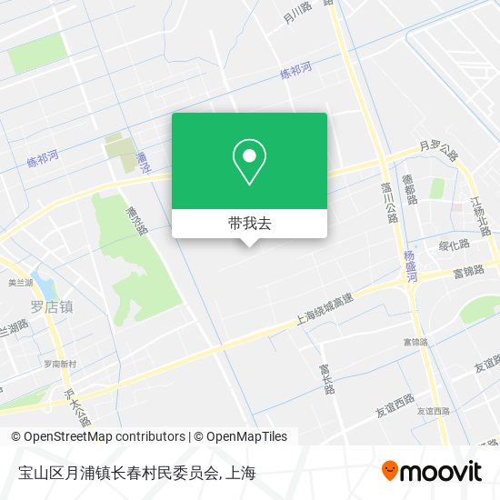 宝山区月浦镇长春村民委员会地图