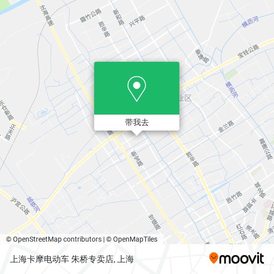 上海卡摩电动车   朱桥专卖店地图